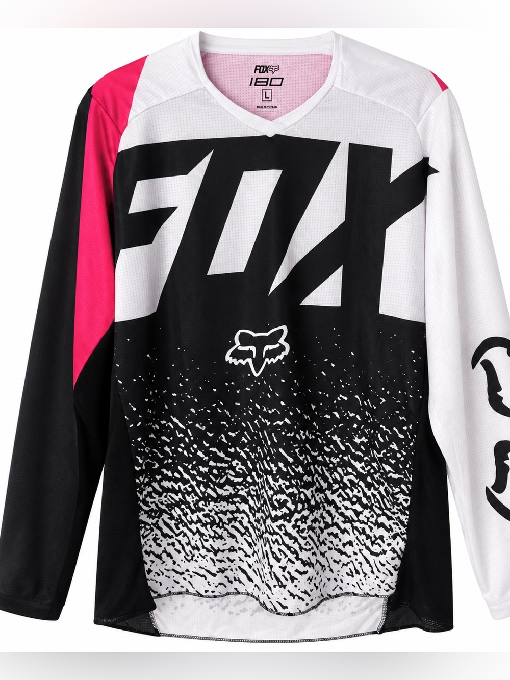 Vintage Fox Racing 180 Motocross Jersey Pink Black Y2K L